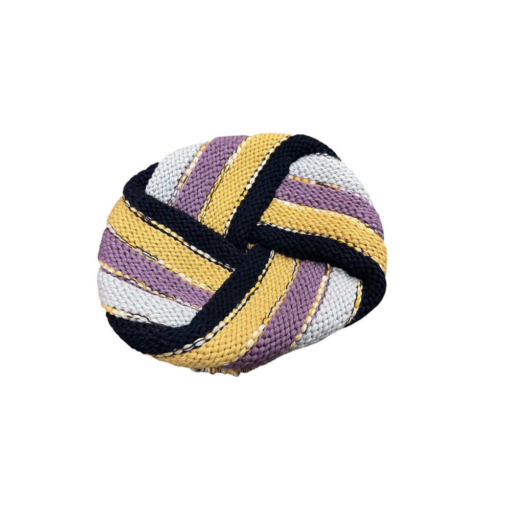 Missoni Wool Beanie Knit Hat Ladies Multicolor Striped Made in Italy Luxury I01